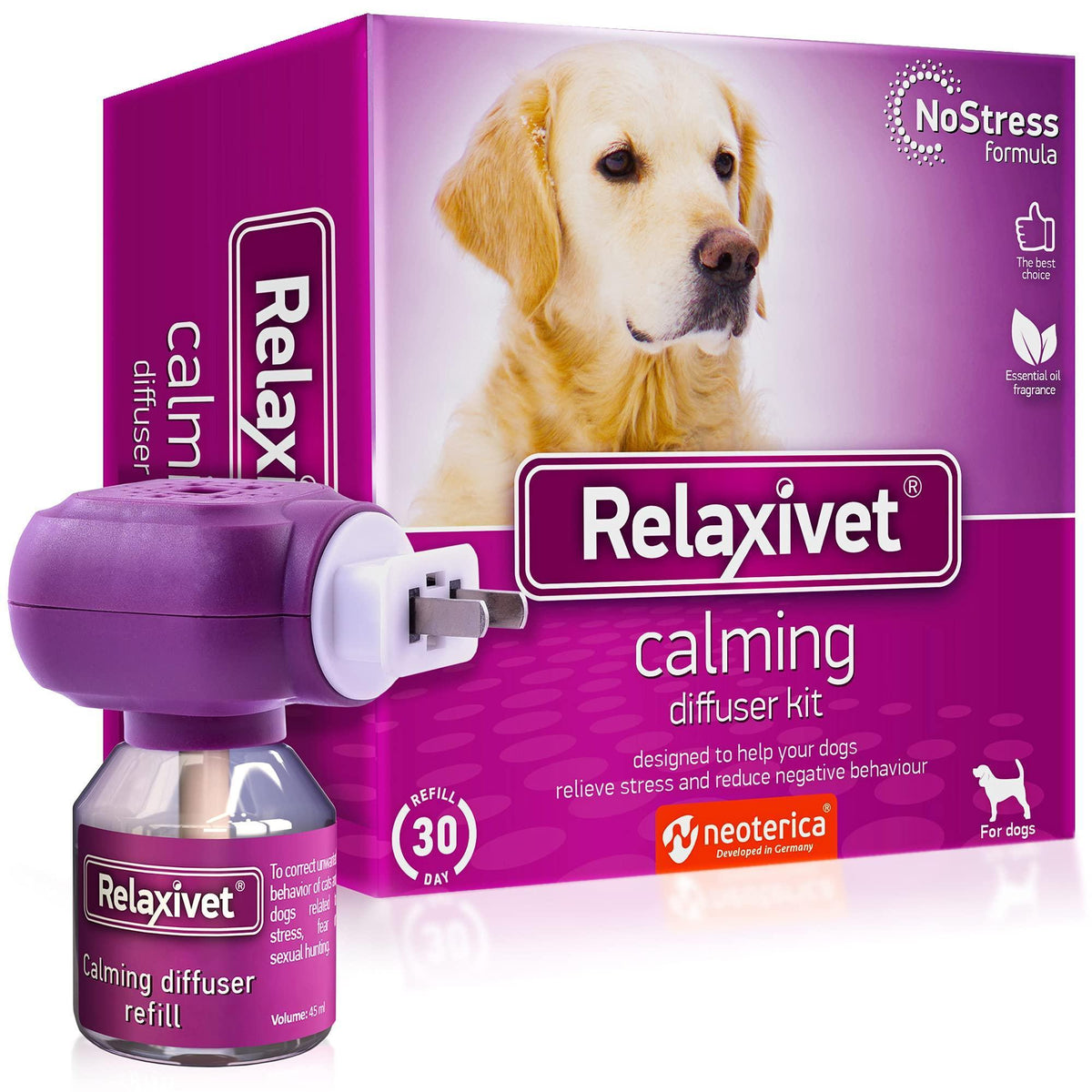 Dog Calming Diffuser Kit – Helps Reduce Stress & Separation Anxiety