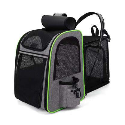 Expandable Pet Backpack Carrier – Foldable Travel Backpack for Dogs