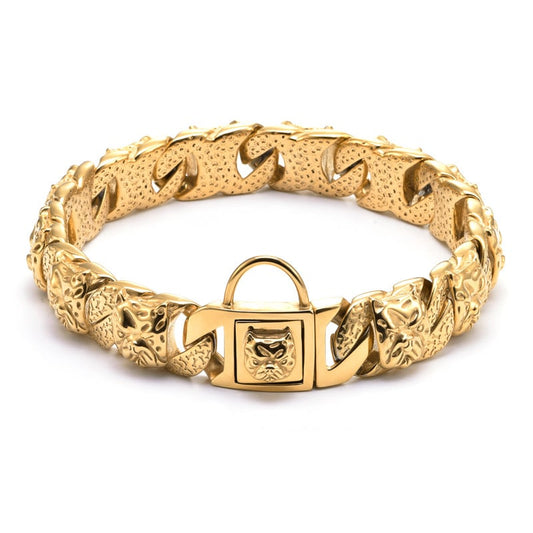 Premium Engraved Stainless Steel Dog Collar | Paw Central