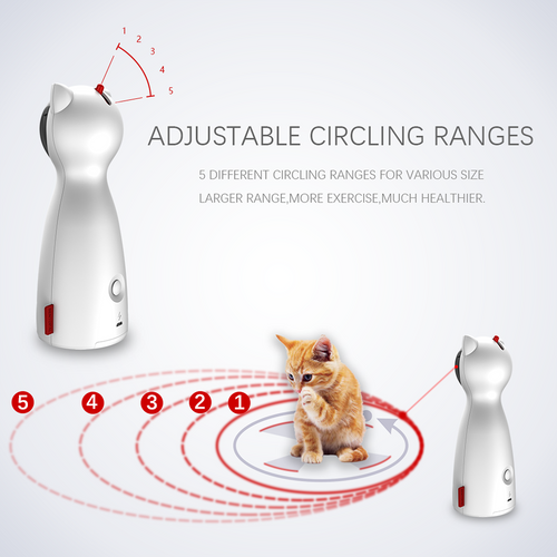 Interactive Automatic Cat Laser Toy | Smart Motion-Activated Cat Teaser