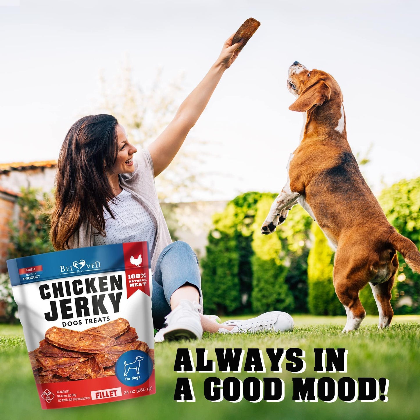 Premium Chicken Jerky Dog Treats – 1.5 lb