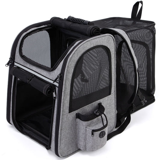 Expandable Pet Backpack Carrier – Foldable Travel Backpack for Dogs