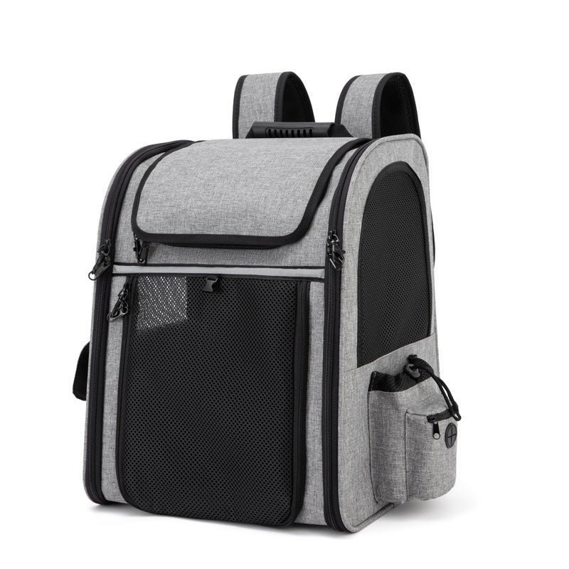 Expandable Pet Backpack Carrier – Foldable Travel Backpack for Dogs