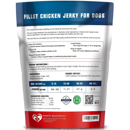 Premium Chicken Jerky Dog Treats – 1.5 lb