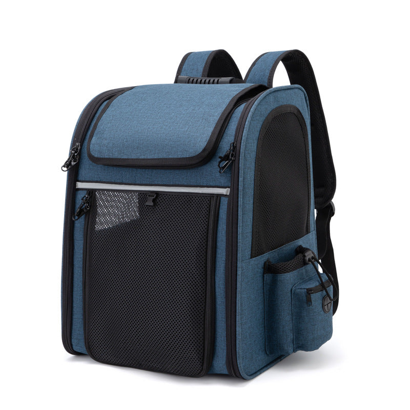 Expandable Pet Backpack Carrier – Foldable Travel Backpack for Dogs