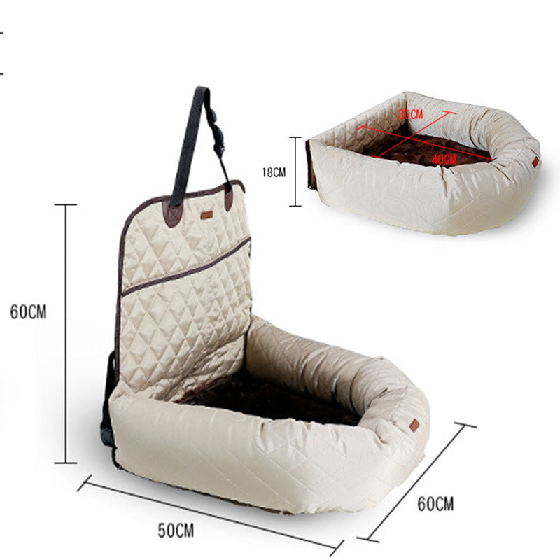 Luxury Waterproof Dog Car Bed with Thick Cushion | Paw Central