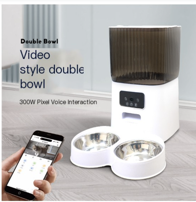 Smart Automatic Pet Feeder with HD Camera & Two-Way Audio (5L)