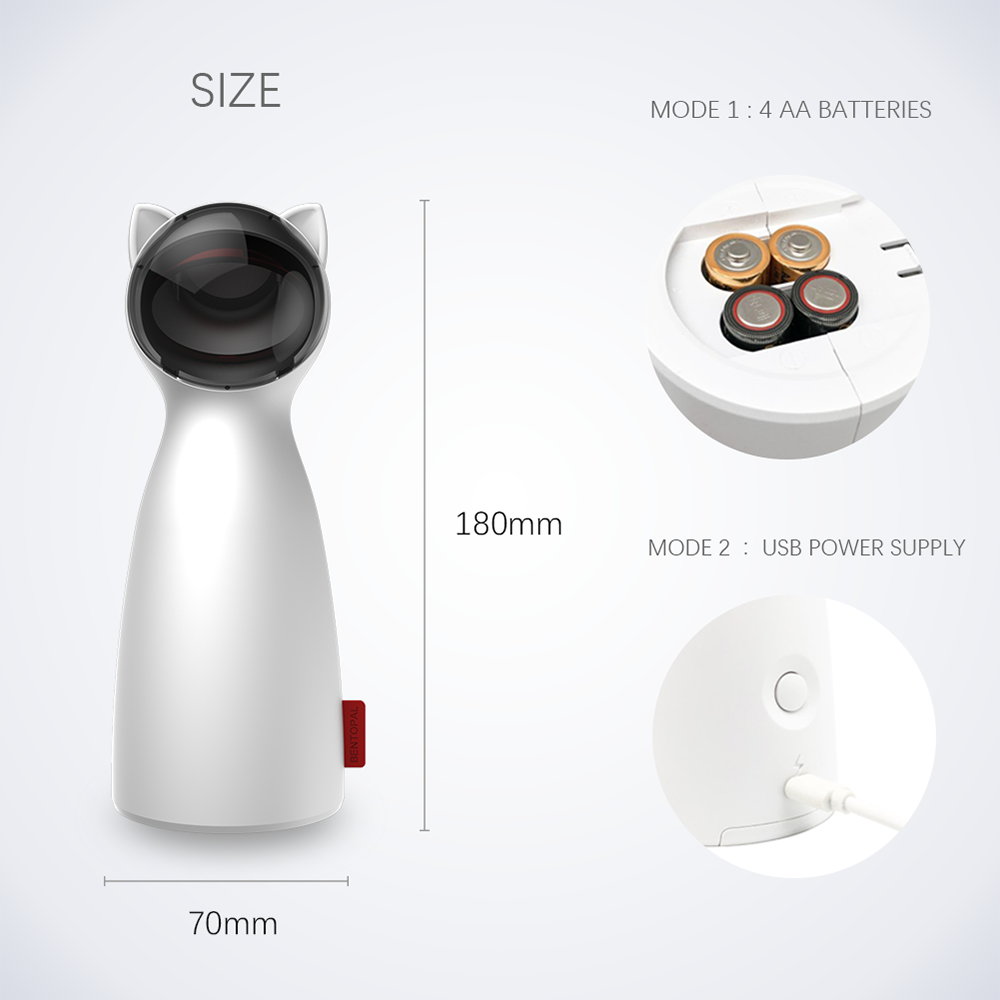 Interactive Automatic Cat Laser Toy | Smart Motion-Activated Cat Teaser