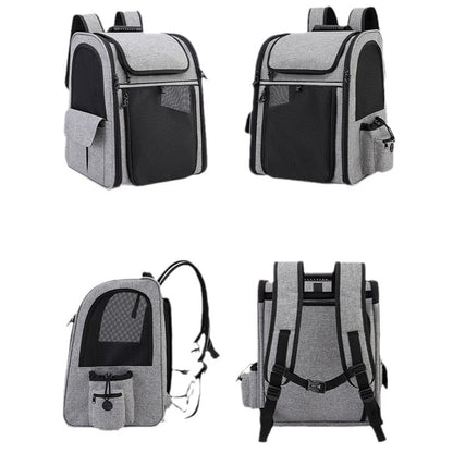 Expandable Pet Backpack Carrier – Foldable Travel Backpack for Dogs