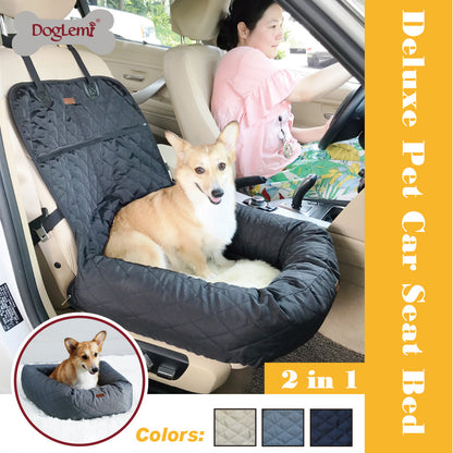 Luxury Waterproof Dog Car Bed with Thick Cushion | Paw Central
